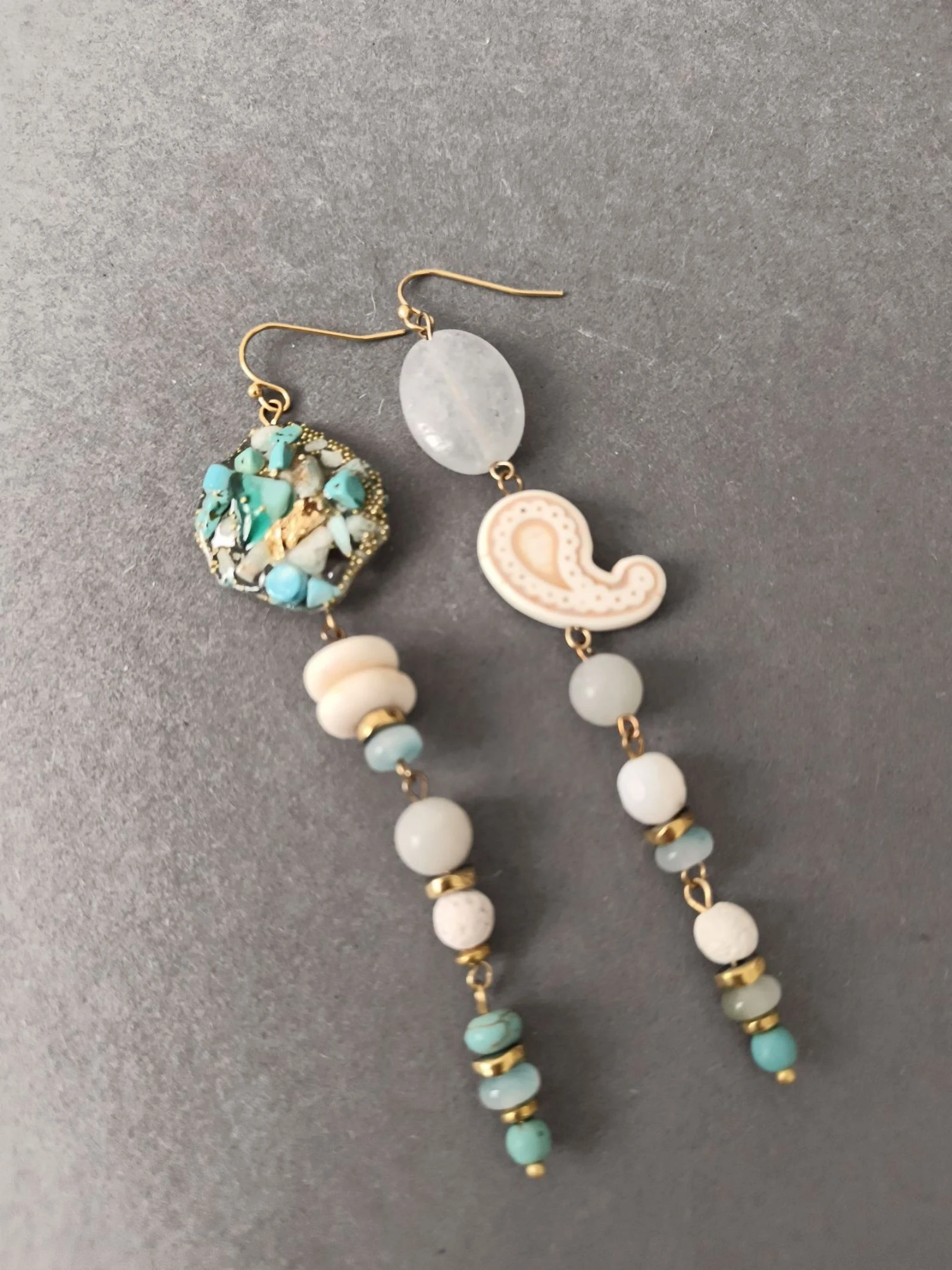 Pendientes de múltiples piedras – photo 2